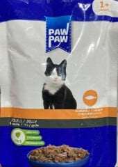 Paw Paw Kedi Yaş Maması Somonlu 85 gr 12 Adet