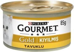 Purına Pro Plan Gourmet Gold Kıyılmış Tavuklu Yaş Kedi Maması 85 Gr