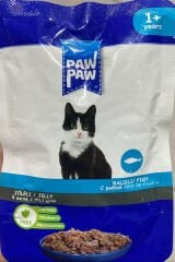 Paw Paw Kedi Yaş Mama Balıklı 85 gr 12 Adet
