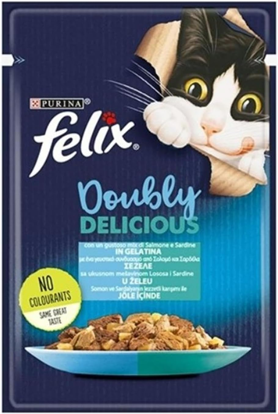 Purına Pro Plan Felix Çifte Lezzet Somon & Sardalya Kedi Yaş Mama 85 gr