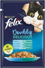 Purına Pro Plan Felix Çifte Lezzet Somon & Sardalya Kedi Yaş Mama 85 gr
