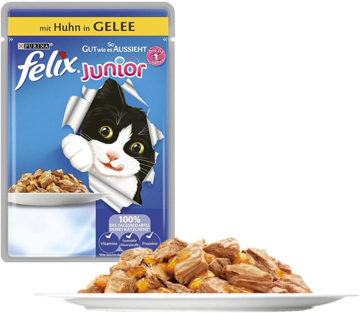 Purina Pro Plan Felix Tavuklu Junior Yavru Kedi Islak Maması 100 Gr Pouch Yaş Mama
