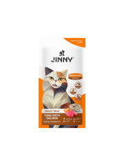 Jinny Somonlu ve Ton Balıklı Tüy Yapısını Destekleyen Creamy Kedi Ödülü 5X15 Gr