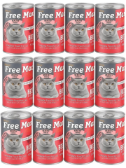 Free Max Plus Biftekli Parça Etli Kedi Konservesi 12 Adet 400 Gr