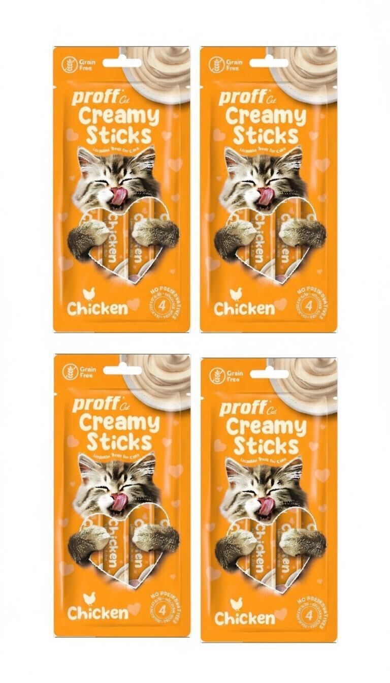 proff Creamy Tavuklu Kedi Ödülü 4x15 Gr