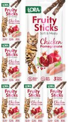 Lora Fruity Tavuk Etli Narlı Kedi Stick Ödül 6X5GR