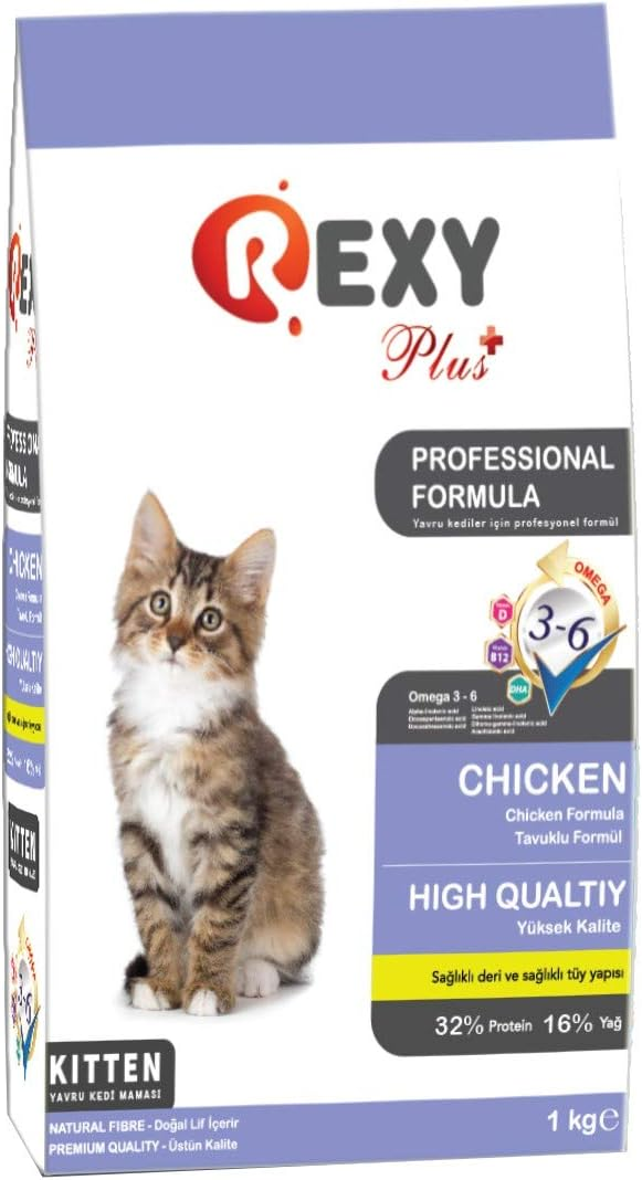 Rexy Tavuk Etli 1 kg Yavru Kuru Kedi Maması