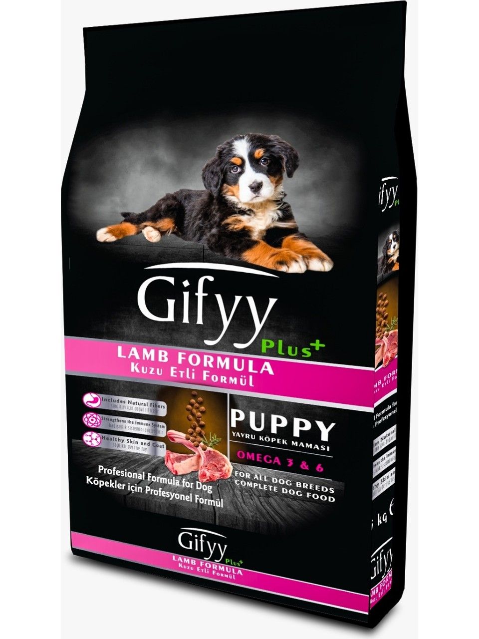 Gifyy Plus+  Kuzu Etli Yavru Köpek Maması 15 Kg