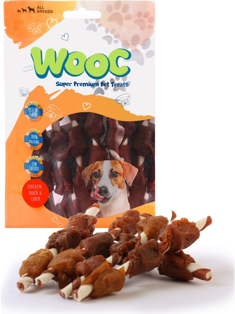 Wooc Dog Tavukördekciğer Sargılı Stick Köpek Ödül Maması 80 Gr