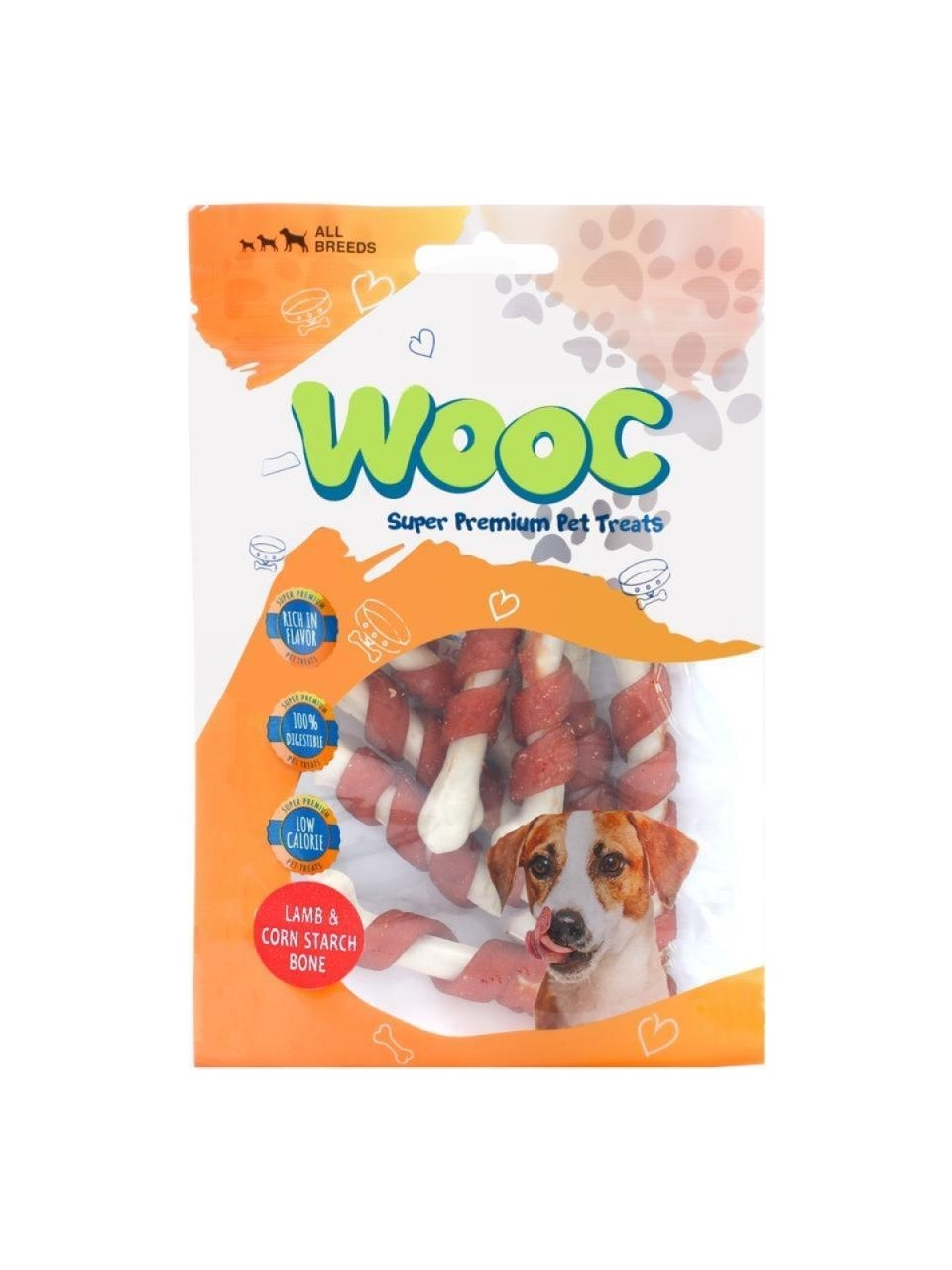 Wooc Dog Kuzu Sargılı Kalsiyum Kemikli Ödül