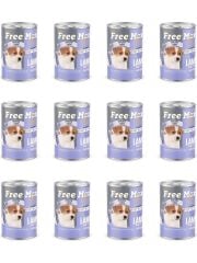 Free Max Plus Kuzu Etli Yavru Köpek Konservesi 12 Adet 400 Gr