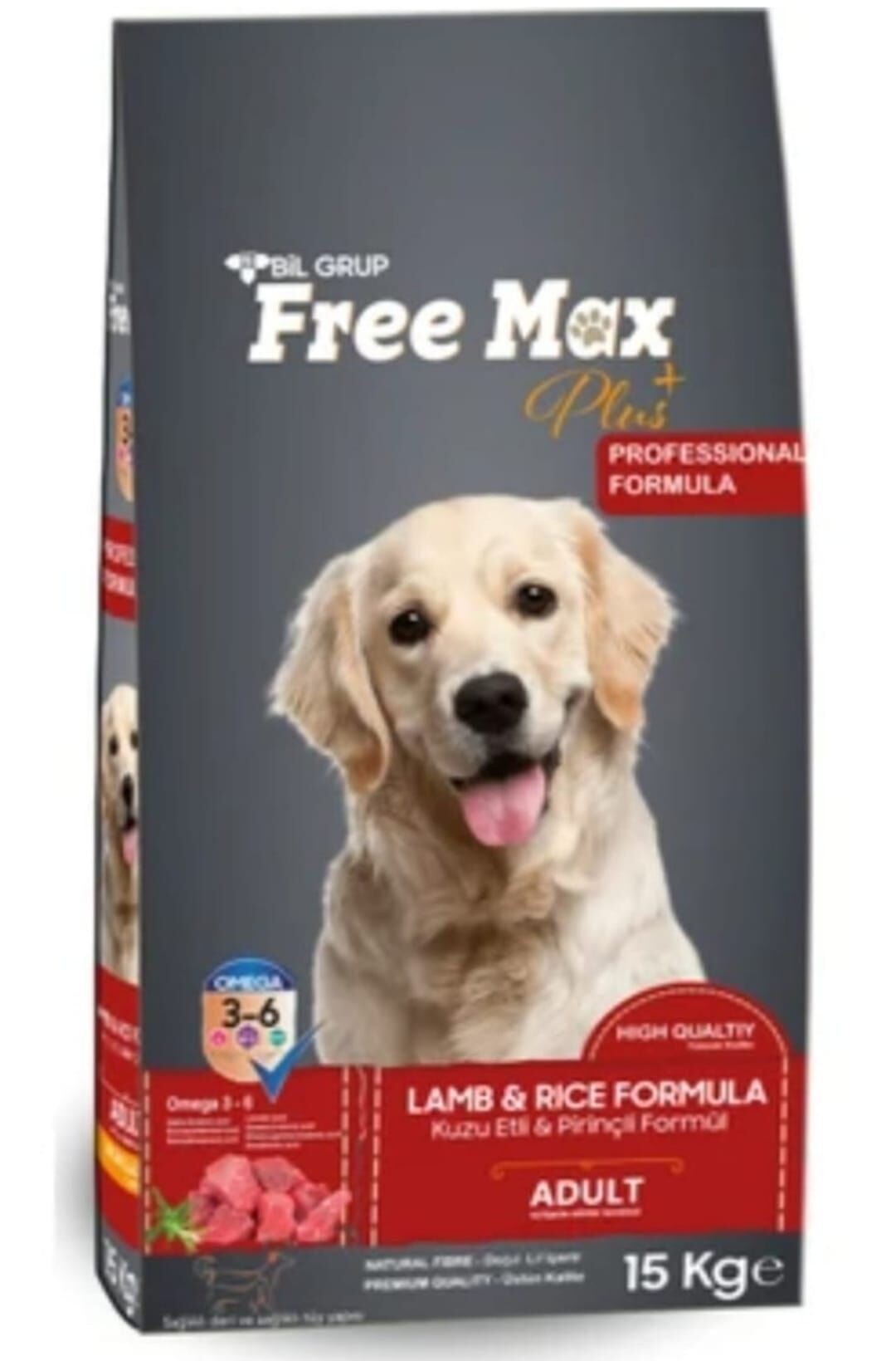 Free Max Kuzu Etli 15 kg Yetişkin Kuru Köpek Maması