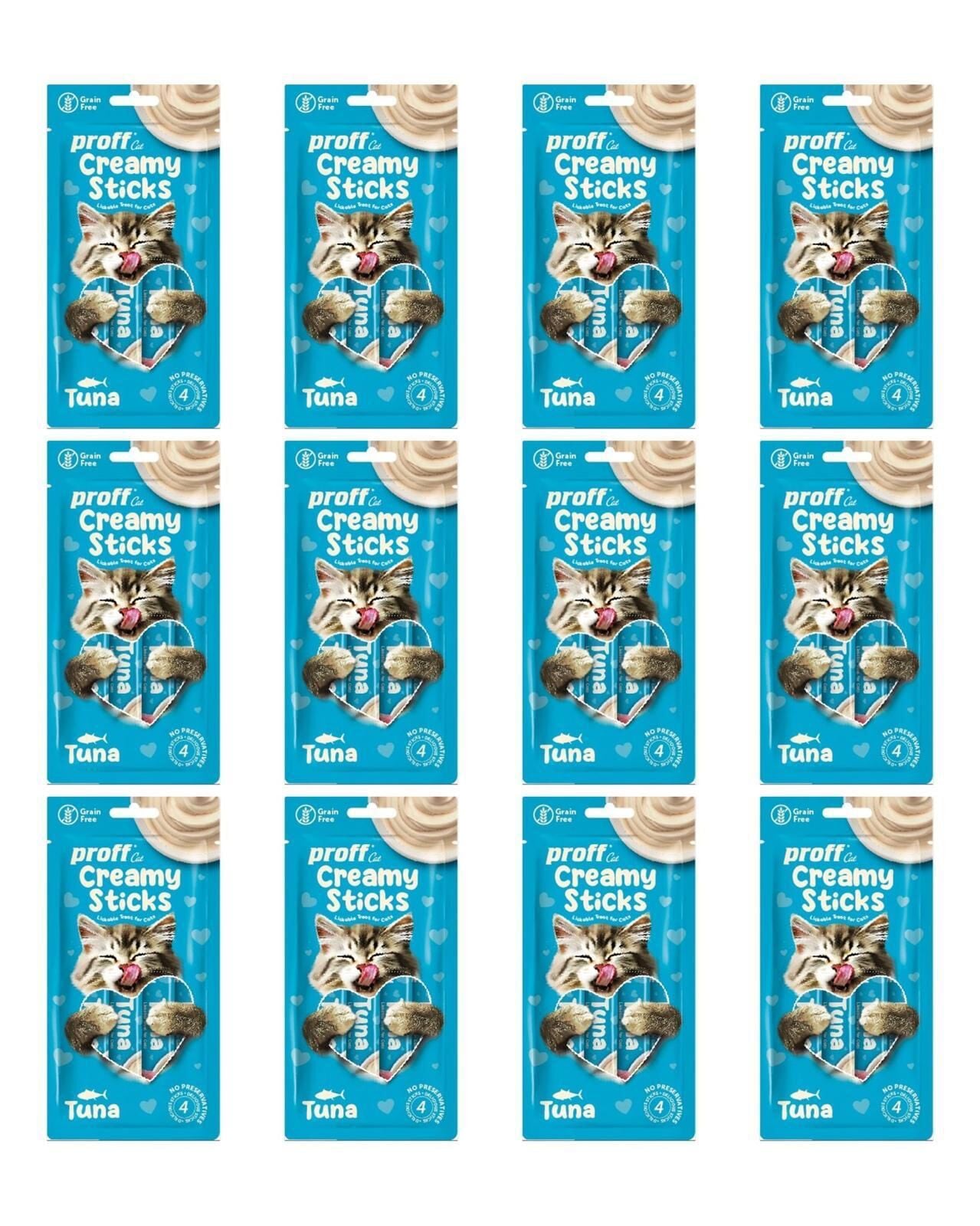 proff Creamy Ton Balıklı Kedi Ödülü 12x15 Gr