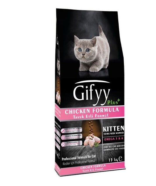 Gifyy Tavuklu Yavru Kedi Maması 15 kg