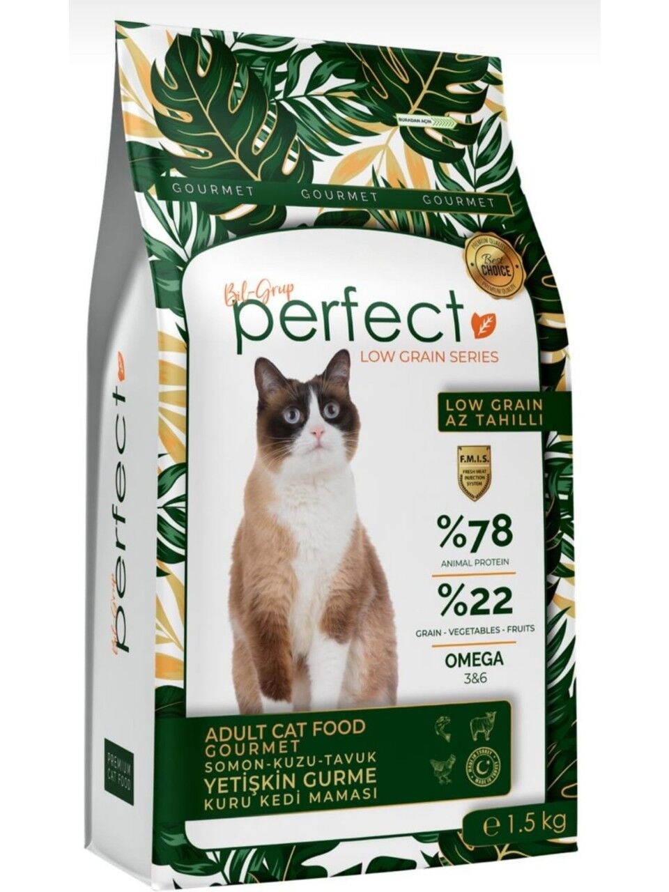 Perfect Az Tahıllı Yetişkin Gurme Kedi Maması 1.5 kg