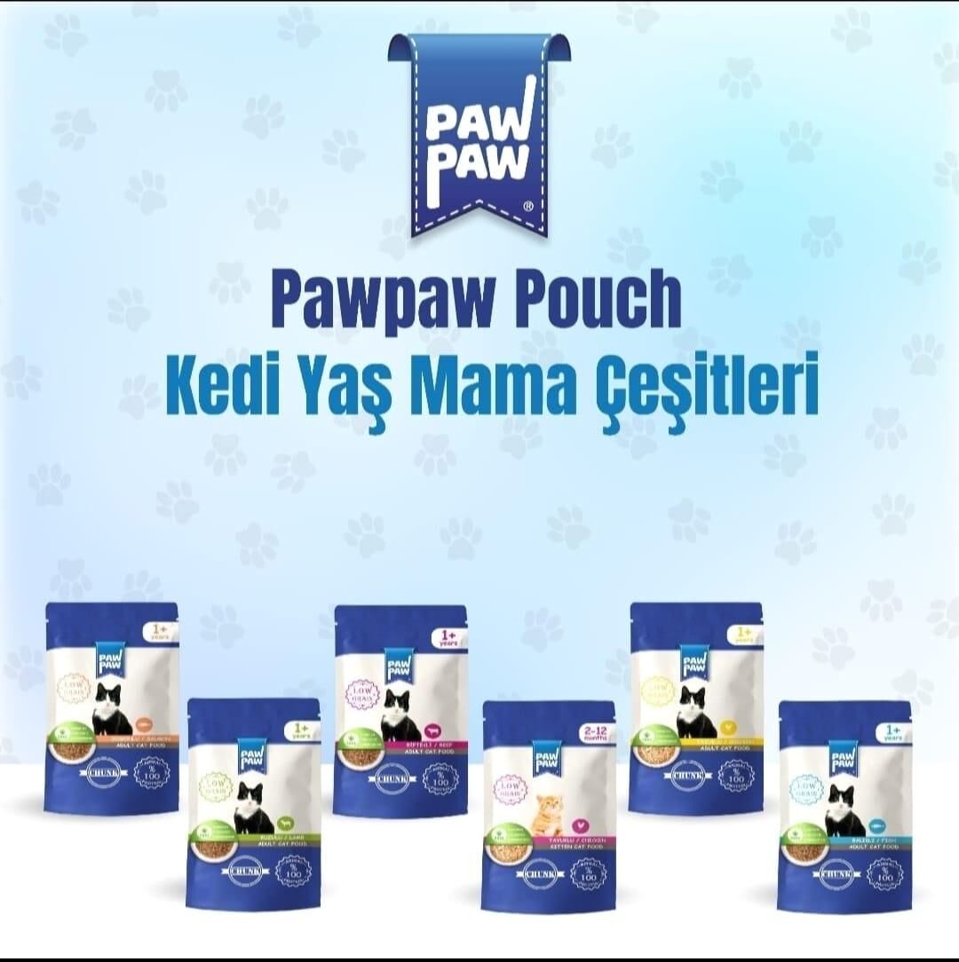 Paw Paw Kedi Yaş Mama Karışık 85 gr 6 Adet