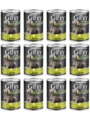 Gifyy Plus Kuzu Etli Yetişkin Köpek Konservesi 12 Adet 400 Gr