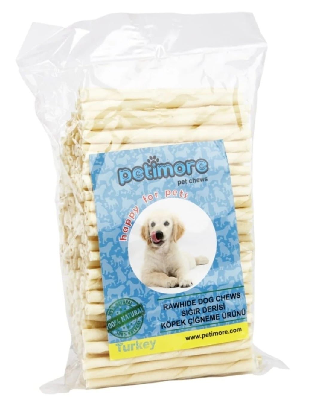 Petimore Burgu Çubuk Beyaz 100'lü Torba