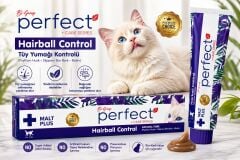 Perfect Malt Plus Hairball Control Kedi Malt Macunu 100 gr | Tüy Yumağı Kontrolü ve Sindirim Desteği
